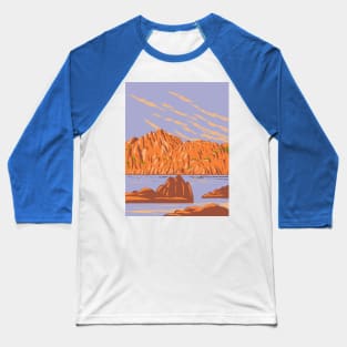 Watson Lake at Granite Dells in Prescott Arizona USA WPA Art Poster Baseball T-Shirt